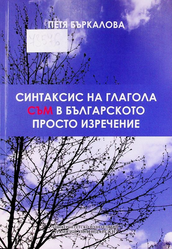 Синтаксис на глагола съм в българското изречение