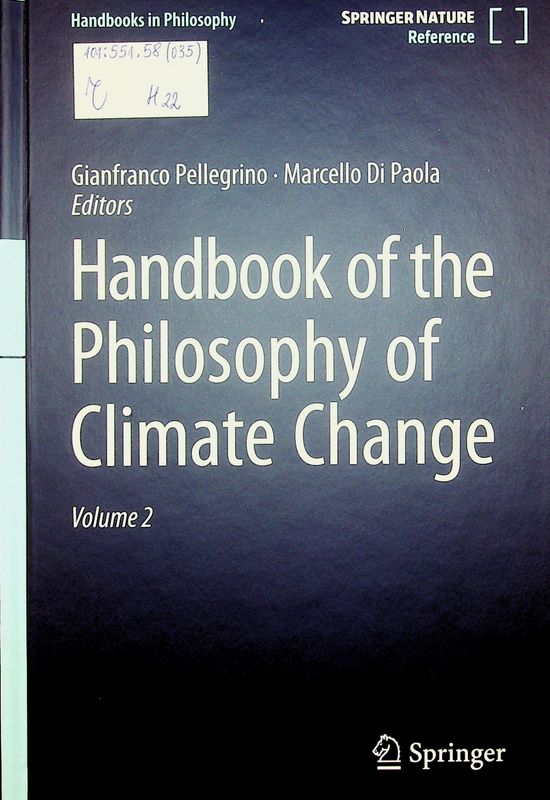Handbook of the Philosophy of Climate Change